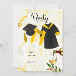 卒業祝いアカデミックハットとガウン 招待状