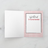 卒業祝いカードのパーソナライズ カード (内部)