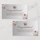 卒業祝いカード エンクロージャーカード (正面/裏面)