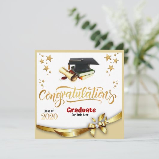 卒業祝いカード カード (スタンド正面)