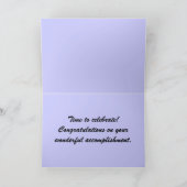 卒業祝いカード カード (内部)