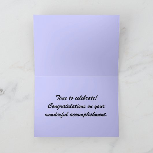 卒業祝いカード カード (内部)