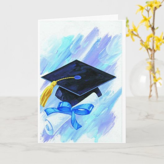 卒業祝いカード カード (黄色い花)