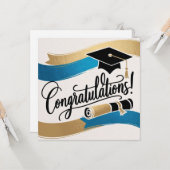 卒業祝いカード カード (正面/裏面インサイチュ)