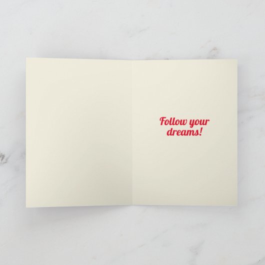 卒業祝いカード カード (内部)