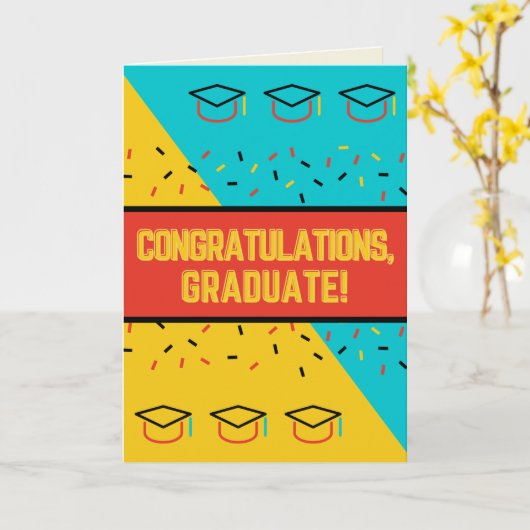 卒業祝いカード カード (黄色い花)