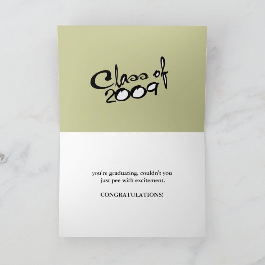 卒業祝いカード カード (内部)