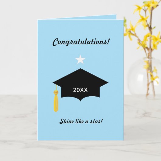 卒業祝いカード カード (黄色い花)