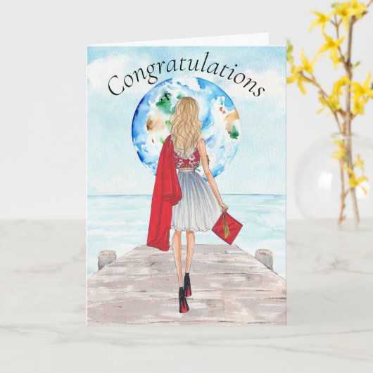 卒業祝いカード カード (黄色い花)