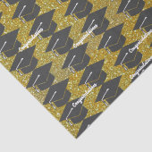 卒業祝いキャップ金ゴールドグリッター 薄葉紙 (詳細)