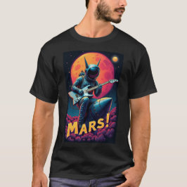 卒業祝いギフト グラフィックデザイン 火星に行く Tシャツ