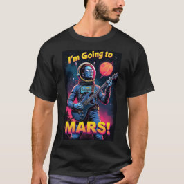 卒業祝いギフト グラフィックデザイン 火星に行く Tシャツ