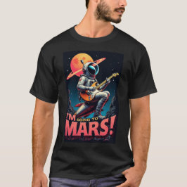 卒業祝いギフト グラフィックデザイン 火星に行く Tシャツ