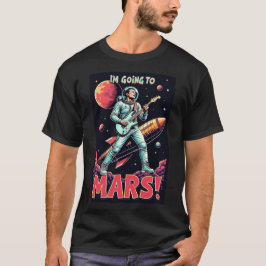 卒業祝いギフト グラフィックデザイン 火星に行く Tシャツ