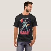 卒業祝いギフト グラフィックデザイン 火星に行く Tシャツ (正面フル)