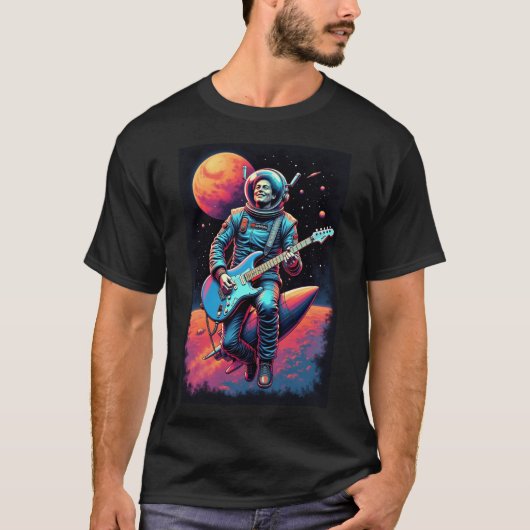 卒業祝いギフト グラフィックデザイン 火星に行く Tシャツ (正面)