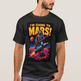 卒業祝いギフト グラフィックデザイン 火星に行く Tシャツ