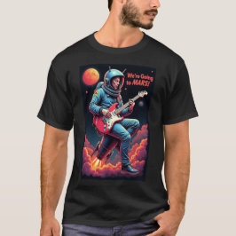 卒業祝いギフト グラフィックデザイン 私たちは火星に行く Tシャツ