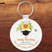 卒業祝いクラスフローラ花 キーホルダー (正面)