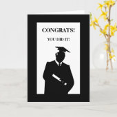 卒業祝いグリーティングカード カード (黄色い花)