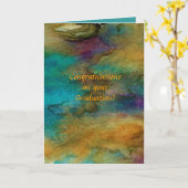 卒業祝いグリーティングカード カード (黄色い花)