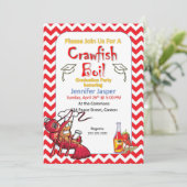 卒業祝いザリガニパーティー招待状 招待状 (スタンド正面)