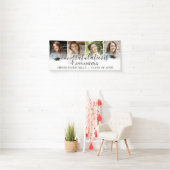 卒業祝いスクリプト4枚の写真 横断幕 (インサイチュ)