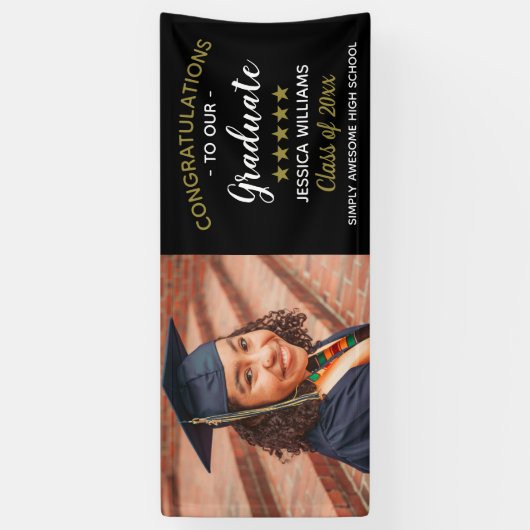 卒業祝いテンプレート写真卒業 横断幕 (縦)