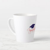 卒業祝いハットコーヒーマグ カフェラテマグ (左アングル)