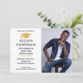 卒業祝いパーティーの写真 招待状 (スタンド正面)