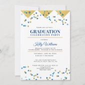 卒業祝いパーティー 招待状 (正面)