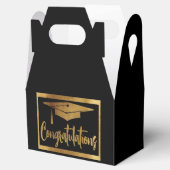 卒業祝いブラックフェイク金ゴールドクラシック フェイバーボックス (オープン)