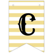 卒業祝いブラックモダン金ゴールドデコール バンティングフラッグ (第1の旗)