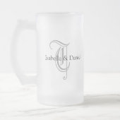 卒業祝いマグ フロストグラスビールジョッキ (左)