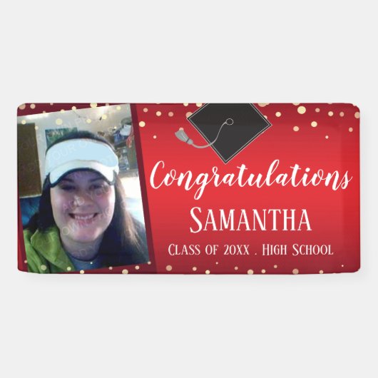 卒業祝い予算パーティーバナー 横断幕 (横)