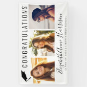 卒業祝い写真コラージュへようこそ 横断幕 (縦)