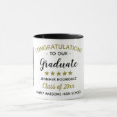 卒業祝い卒業カスタム2写真 マグカップ (中央)