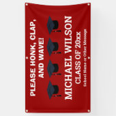 卒業祝い卒業コロナウイルス 横断幕 (縦)