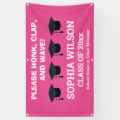 卒業祝い卒業コロナウイルス 横断幕 (縦)