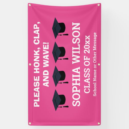 卒業祝い卒業コロナウイルス 横断幕 (縦)