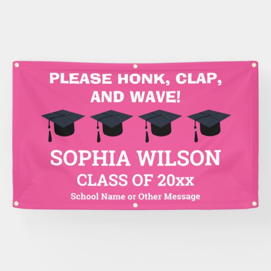 卒業祝い卒業コロナウイルス 横断幕 (横)