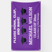 卒業祝い卒業コロナウイルス 横断幕 (縦)