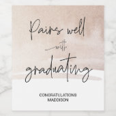 卒業祝い大学卒業生ギフトW ワインラベル (シングルラベル)