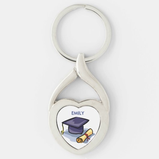 卒業祝い覚えて過去 キーホルダー (正面)