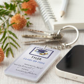 卒業祝い覚えて過去 キーホルダー (正面右)