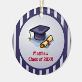 卒業祝い覚えて過去 セラミックオーナメント (左)