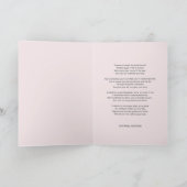 卒業祝い詩のフェミニン卒業式キャップ カード (内部)