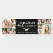 卒業祝い12フォトコラージュ黒 横断幕 (横)