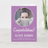 卒業祝い2写真卒業 カード (正面)