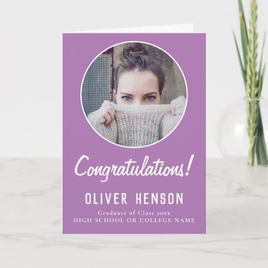 卒業祝い2写真卒業 カード (正面)